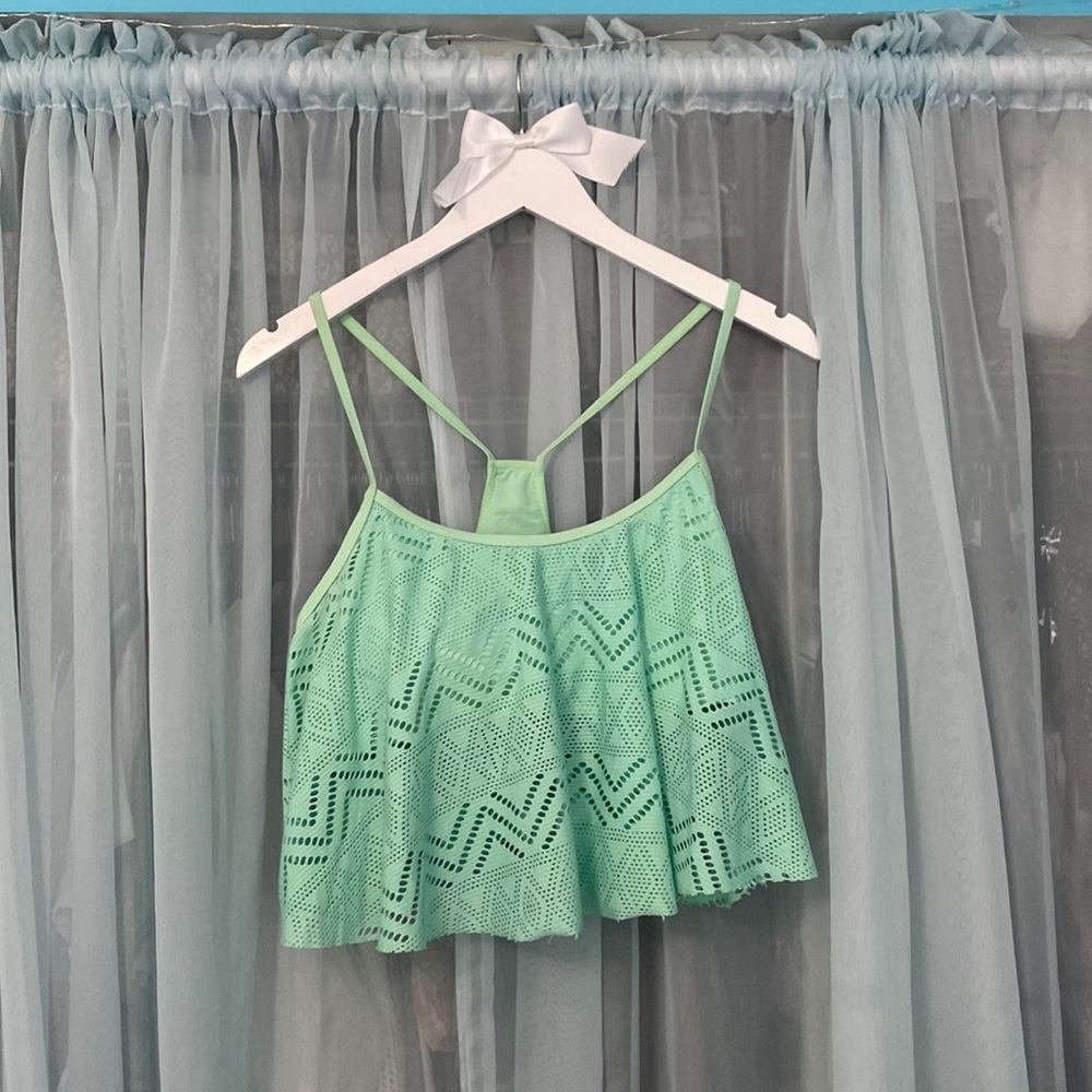 Minty geeen swim top